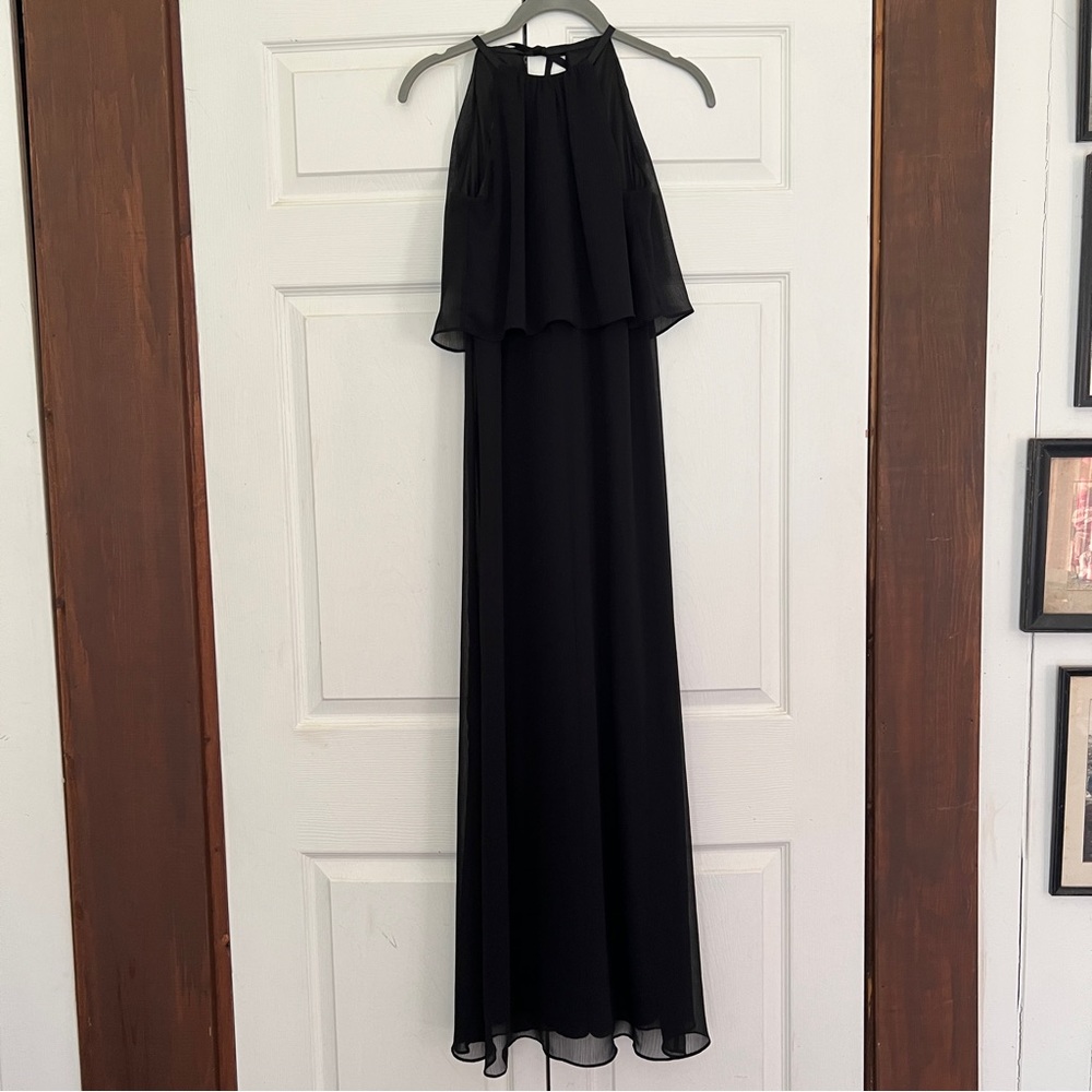 David’s Bridal bridesmaids dress, black, size Small fits like an XS